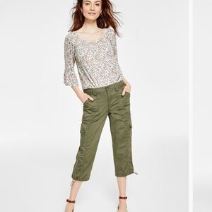 NIP Style & Co Olive Sprig green Straight-Leg Pants 20 W